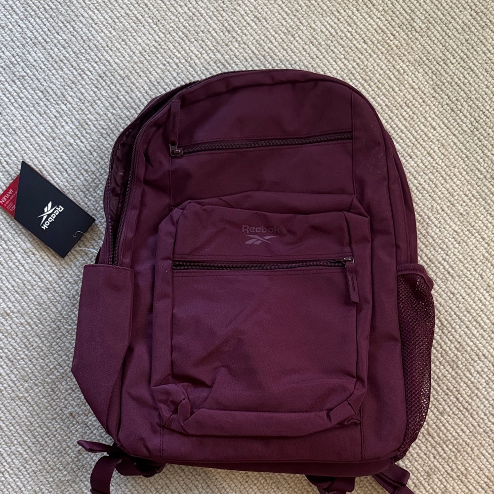 Reebok Burgundy Backpack